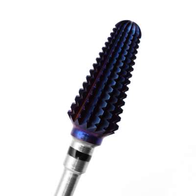 purple Tungsten Carbide Nail Drill Bit 3 / 32 "  For Manicure Accessories