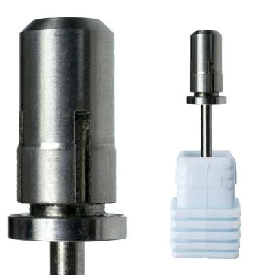 Silver Stainless Nail Drill Bit Sanding Band Mandrel